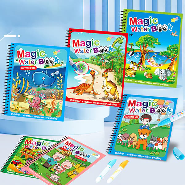 Vattenmålarbok DIY magic ritböcker Baby Early Educatio A2 Sea