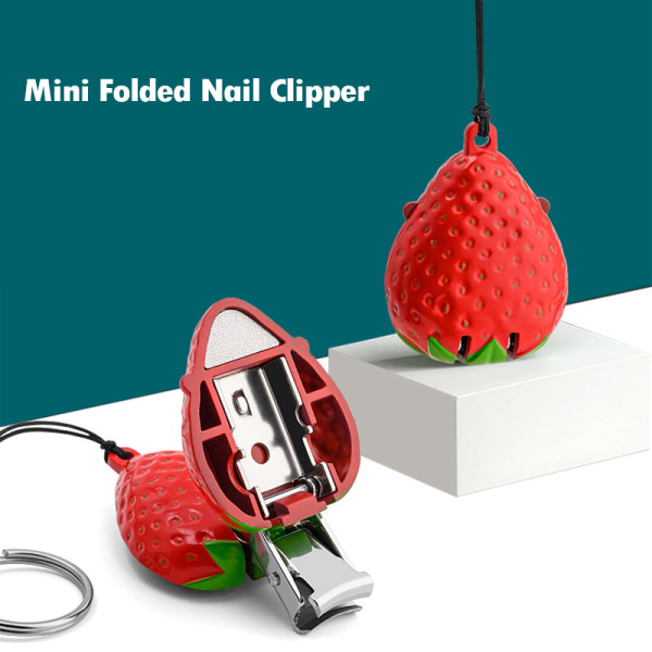 Mini sammenleggbar negleklipper Finger Toe ter Rustfritt stål Porta D