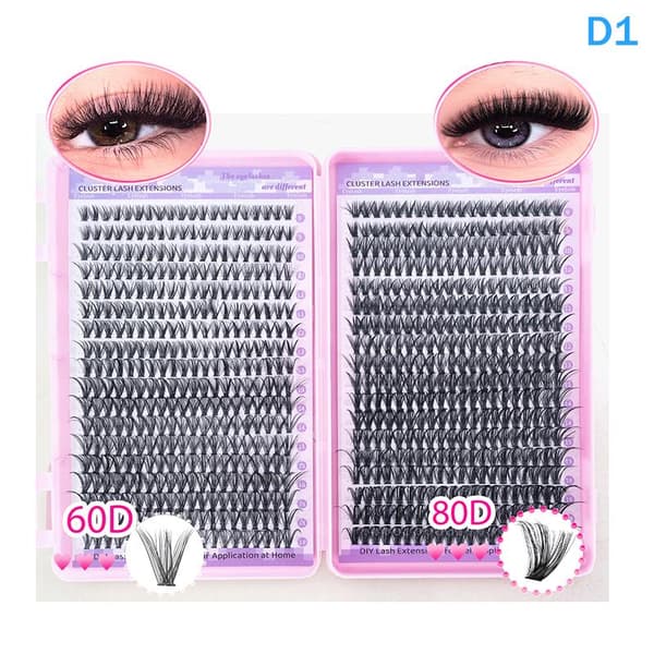 DIY fransförlängningskit individuella fransar kluster curl ögonfrans E A10
