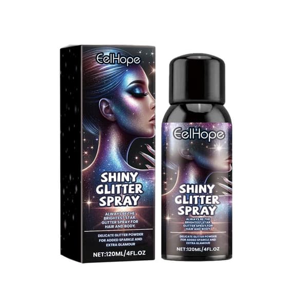 120 ml kropps- och ansiktsglitterspray kläder highlighterpulver glans
