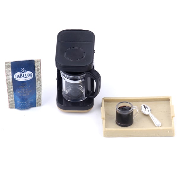 1Sett 1:12 Dukkehus Miniatyr Kaffe hine Kaffekopp Skjebrett
