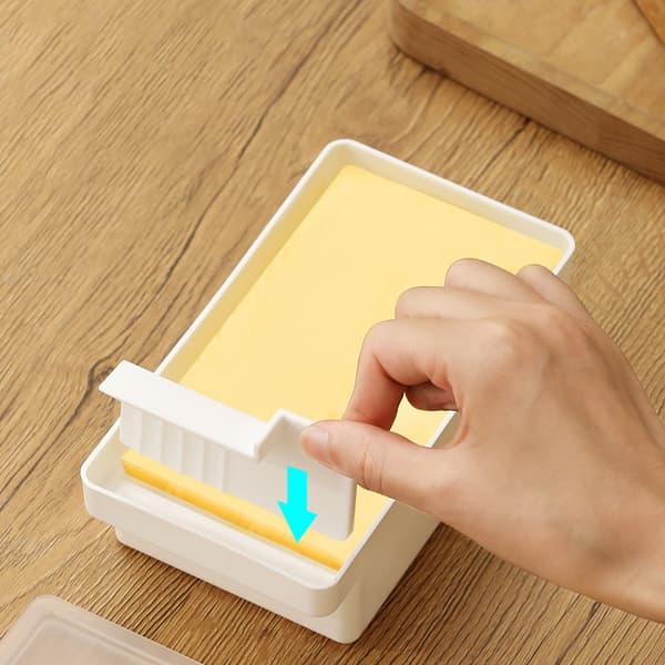 Butter Dish Smør Fresh-keeping Box With ter Slicer Benkeplate