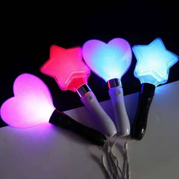 Stjärnhjärta Lightstick Glow Stick Mini Lightsticks Konsertljus B