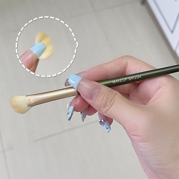 1 Stk Nose Shadow Brush Vinklet Contour Makeup Børster Ansigtsmakeu