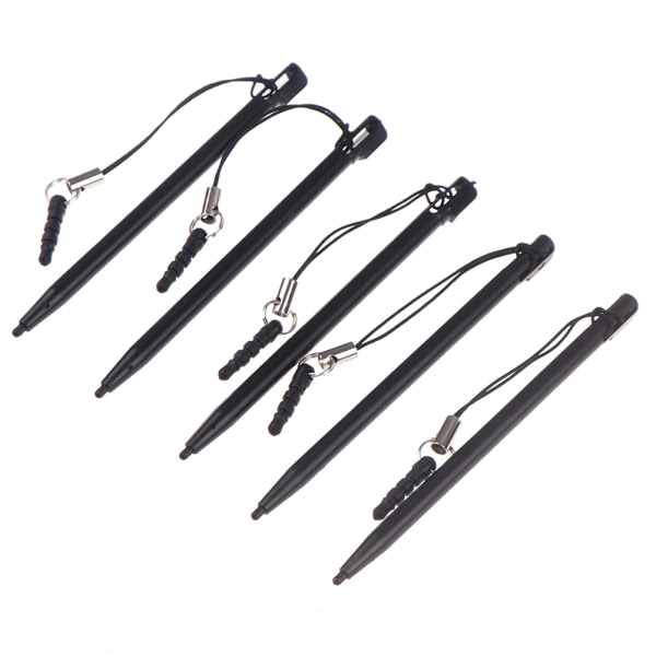 5 stk Resistiv berøringsskjerm Stylus Hard Tip Pen med støvplugg