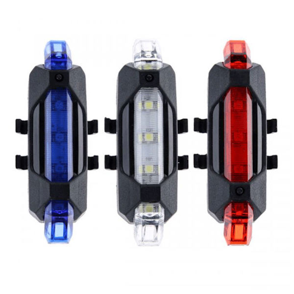 Cykelbaglygte Usb Baglygte Landevejscykellygter Wheel Up Cycli White