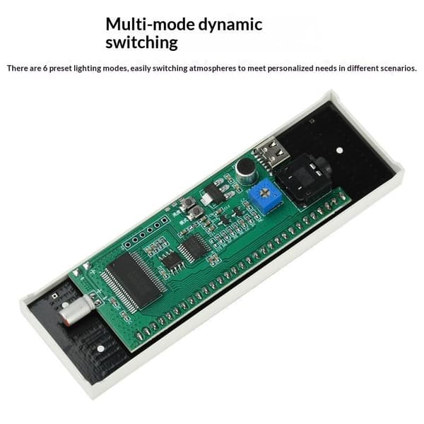 1 stk LED Musik Visualizer Lys 6 Dynamiske Tilstande Lydaktiveret A1