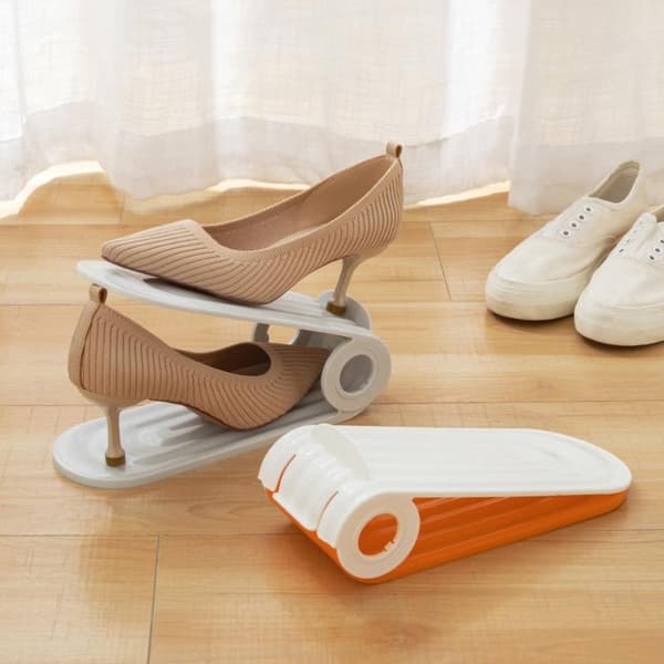 Skostativ Plassjusterbart høydejusterbart stativ for høye hæler Orange