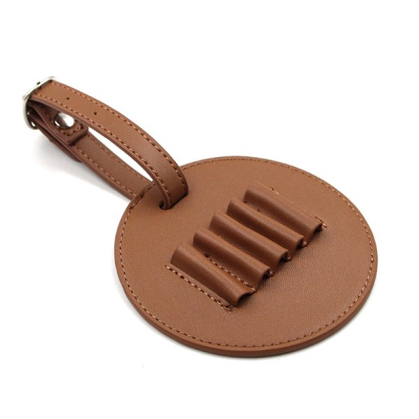 Golf Tee Holder Organizer Pu Læder Golf Tee Opbevaringstaske 5 Tee Brown