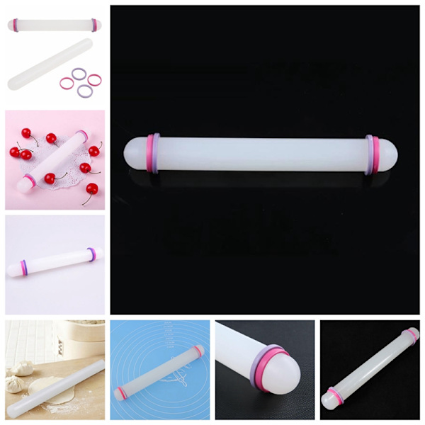 Rolling Pin Sugarcraft Fondant Gum Paste Cake Roller Cake Bakew