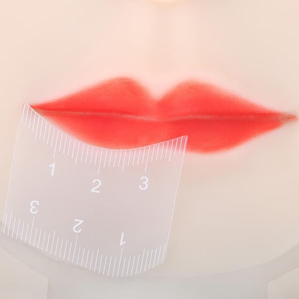 Nem læbestift plastskabelon makeupværktøj til professionelle og