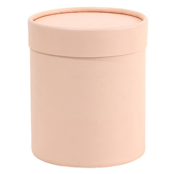 Blomstereske 12 cm rund papp gaveesker Bryllupsfest Rose F Champagne