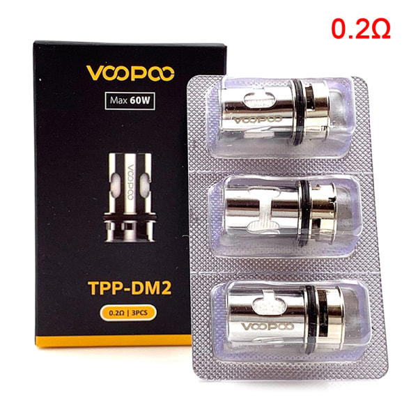 3 stk TPP Mesh Coil DM1 DM2 Coil 0,15ohm 0,2ohm Hodeforstøvning 0.2Ω