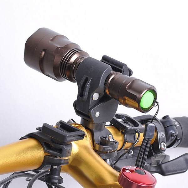 Universal 90/360 graders svängbar cykelcykelstyre LED ficklampa B