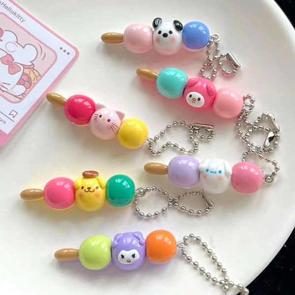 Tegnefilm Sanrio Candied Haws nøglering Kuromi Doll Pendant Key R A