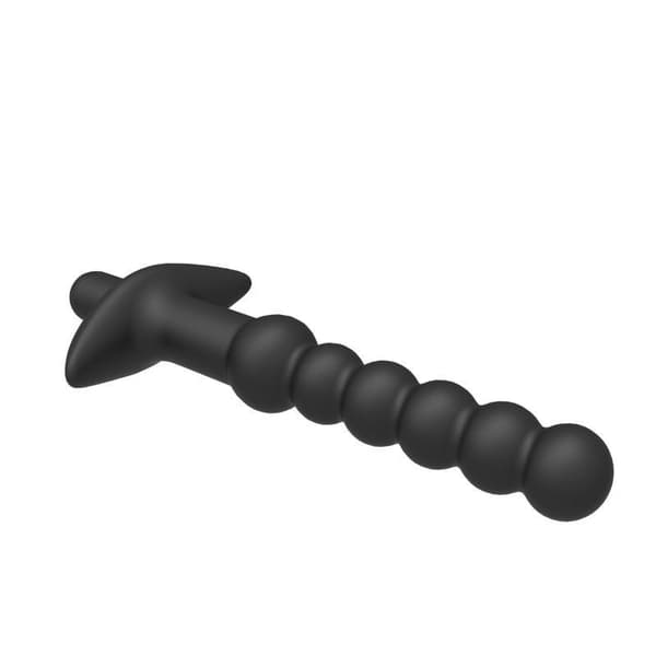 Silikon Analplugg Prostatamassasje Vibrator Rumpeplugger 6 Perler A1
