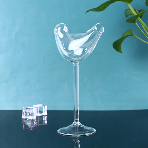 Genomskinliga fågelformade cocktailglas High Shed Wine Glass Dr 1
