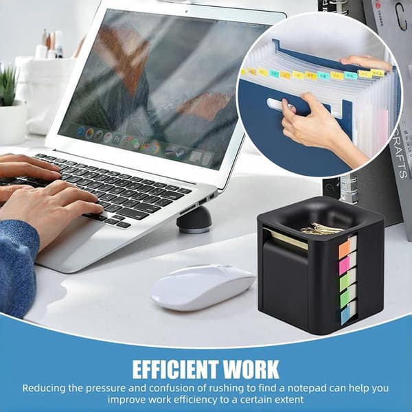 Multifunktionel dispenser til sticky notes i plast A1