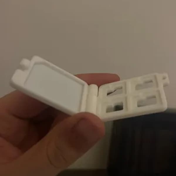 Micro SD-kortförvaringsfodral med nyckelring kompatibel med SD/HC/ A1