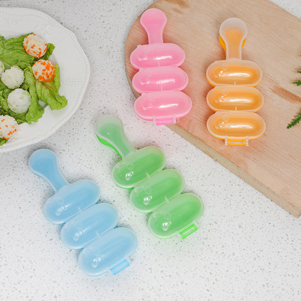 1 stk Rice Ball Shaker Ball Diy Sushi Form Sfærisk Små Ris Orange
