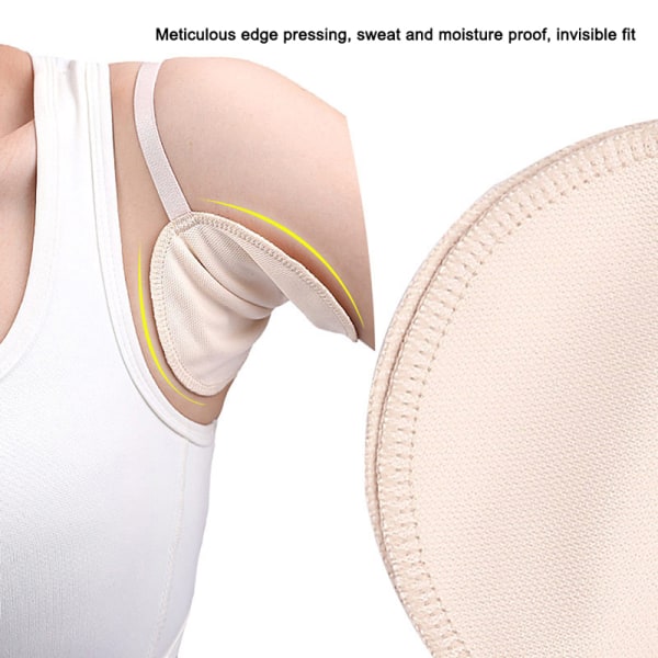 Underarmsvettskydd Tvättbara armhåla Svettabsorberande svett Persp Nude