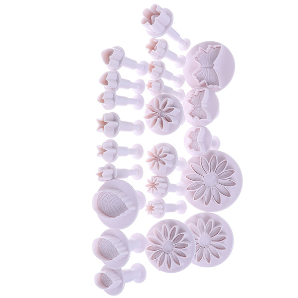 Muoviset Flower Fondant Cake Tools Sugar Craft Plunger ter Bakin C