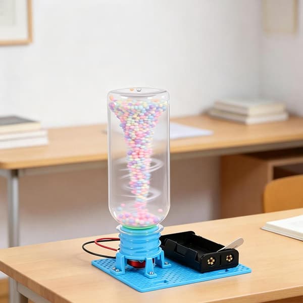 1 sæt Twister Maker Kit Vind Vand Simulator Legetøj Nem Montering