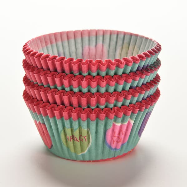 100 stk. Papirkakekopper Baking Cupcake Muffinskasser Weddin