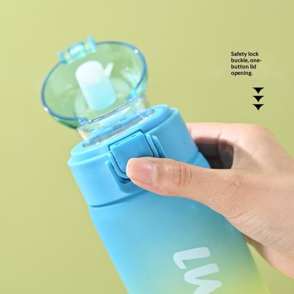 650ML Sportvattenflaska med stor kapacitet, gradientfärg, kopp B
