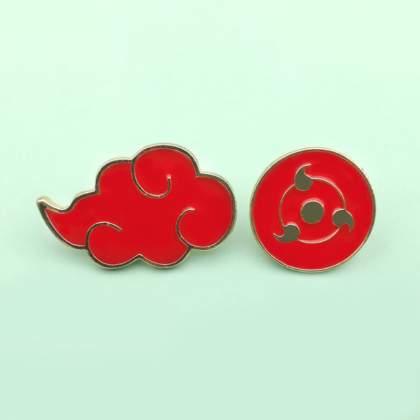 Animation-stil Badge Metal Broche Red Cloud Sharingan Pin Anti A