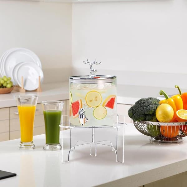 Akryldisplayställ för burkdispenser Vatten Juice Dryck Klar L