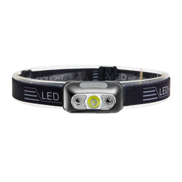USB Uppladdningsbar Strålkastare Rörelsesensor Ljusstark LED Running Fis black