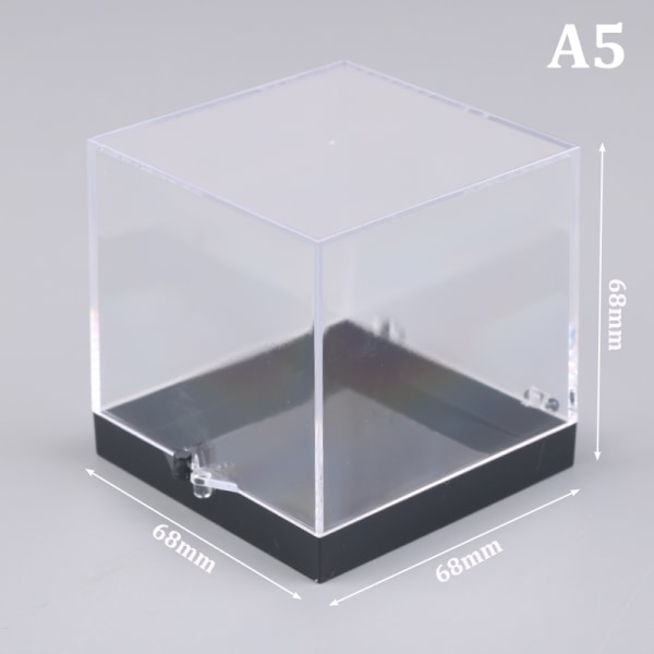 1 st förvaringsbox lock Ädelstensvisning Mynt Klar behållare Spec A5