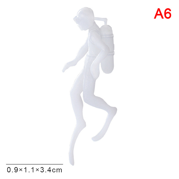 Diver 3D Micro Landscape Mini Resin Fyllning Charm Resin Smycken A6