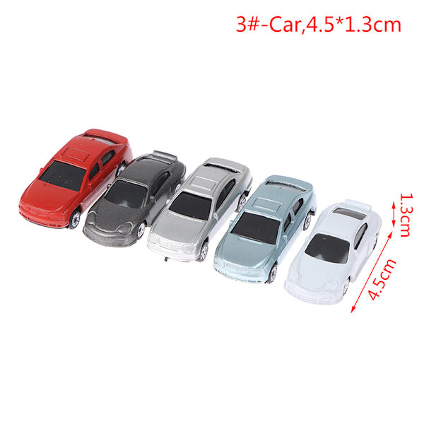 1:100-200 Dukkehus Miniature Bil Lastbil Container Model Bil Legetøj 3#-Car,4.5*1.3cm