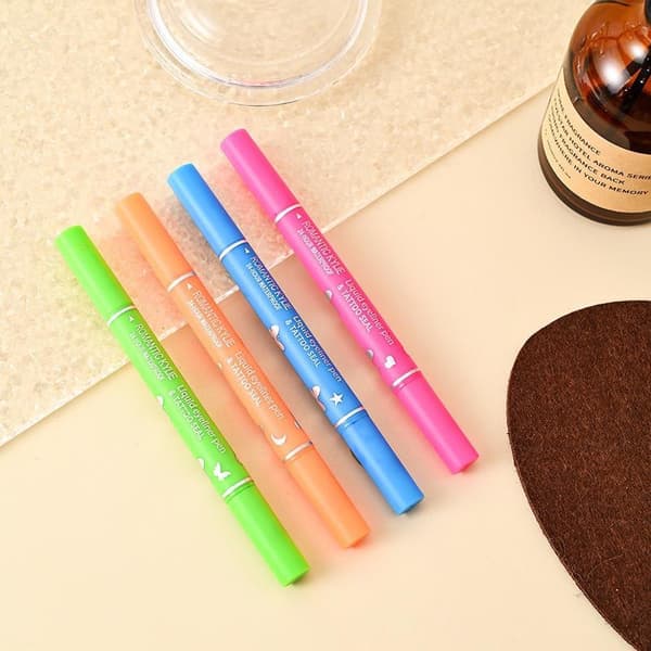 1/4 stk. Dobbelt-endet farve eyeliner mønsterstempel vandfast makeup A4
