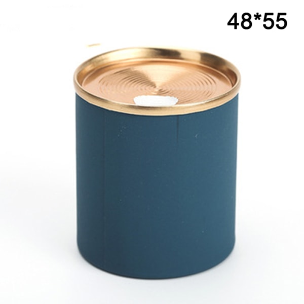 Tea Caddy Organizer Emballageæske Metal ​Til bulk korn Bulk Sky blue