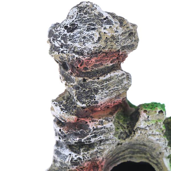 Mountain View Aquarium Rock Cave Tree Bridge Fish Tank Ornament D