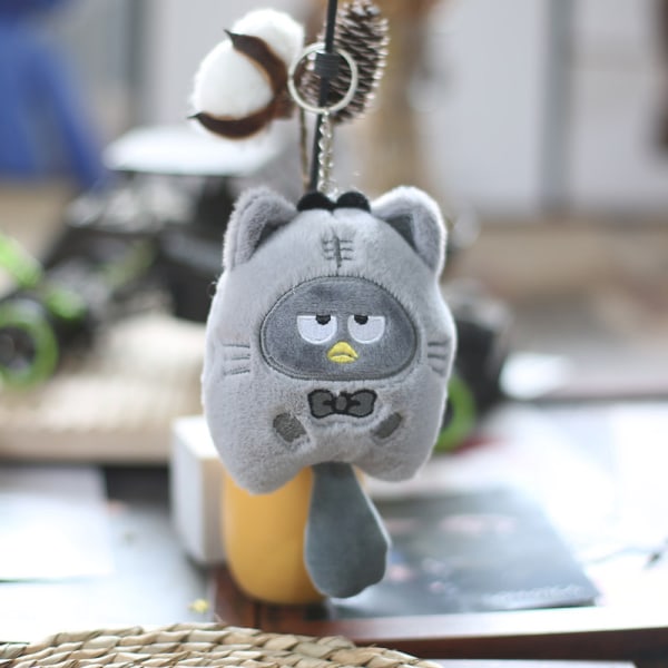 Sanrio Kuromi Plysj Animal Keychain Little Tiger Kuromi Melody Gray 10cm