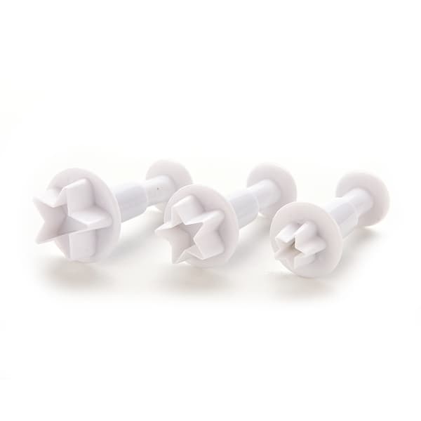 3X STAR Cake Cookie ter Mold Plunger Fondant Sugarcraft Paste D