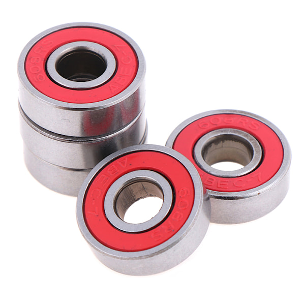 5 stk Rød ABEC-7 608RS Skateboard Rulleforseglede kuglelejer 8x