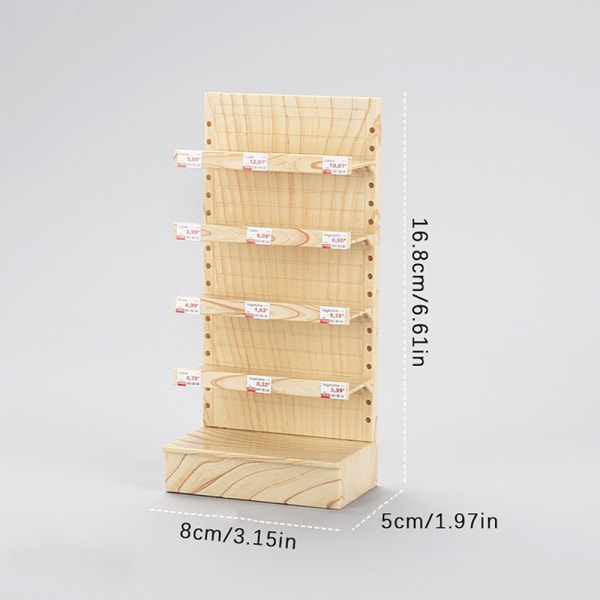 1/12 Dukkehus Miniature Supermarked Hylde Dukkehus Display Ca Apricot