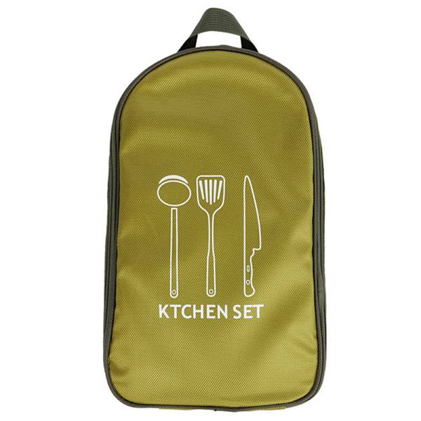 Utomhus Camping Köksredskap Container Bag Matlagningsredskap Organisera green