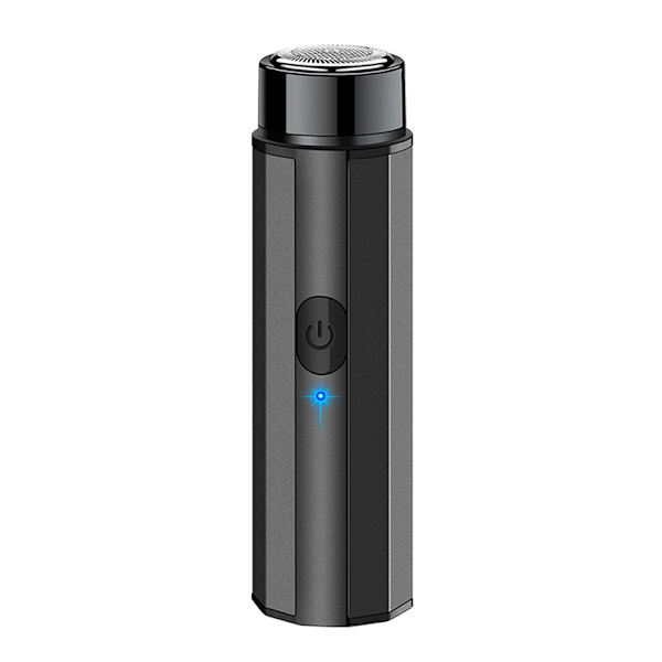 Mini sähköparranajokone miehille Kannettava sähköinen partaveitsi, USB Black