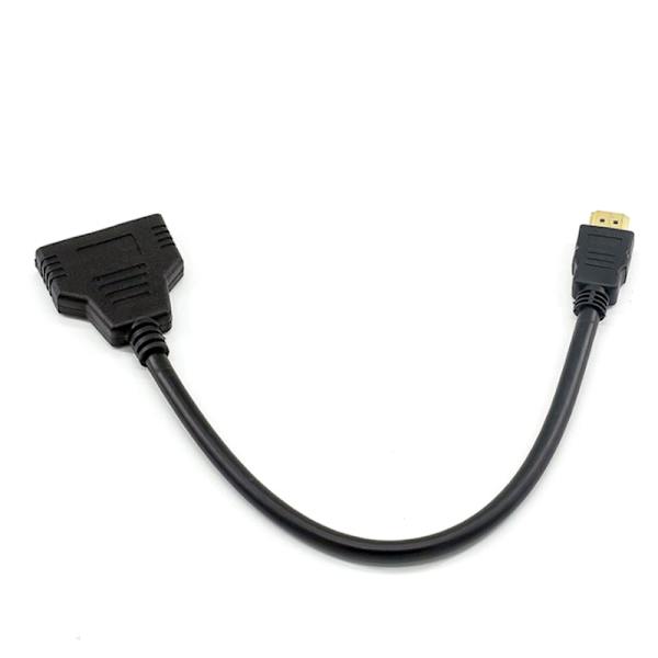 HDMI splitterkabel han 1080P til dobbelt HDMI hun 1 til 2 vejs