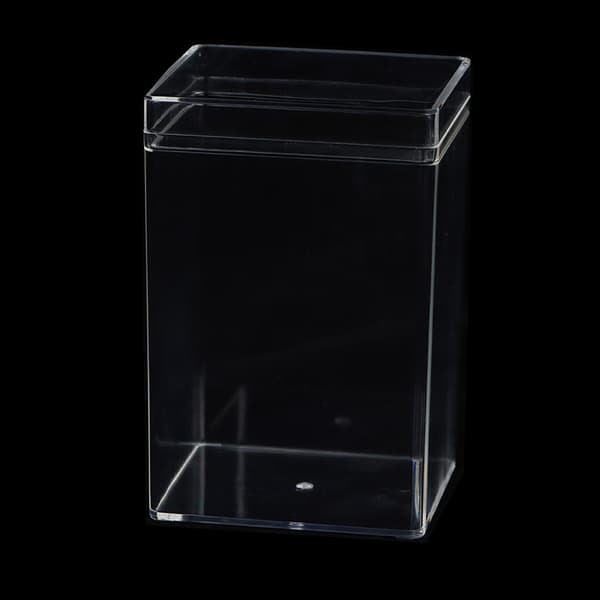 Rektangulær plastboks Kjeksgodteridukke Gaveemballasjeboks T Transparent