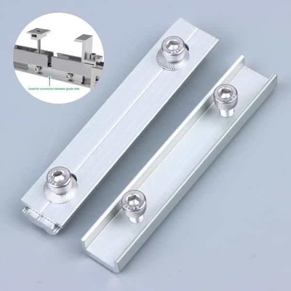 Solcellemodulskinner Profilkoblinger Aluminium Monteringskobling A2
