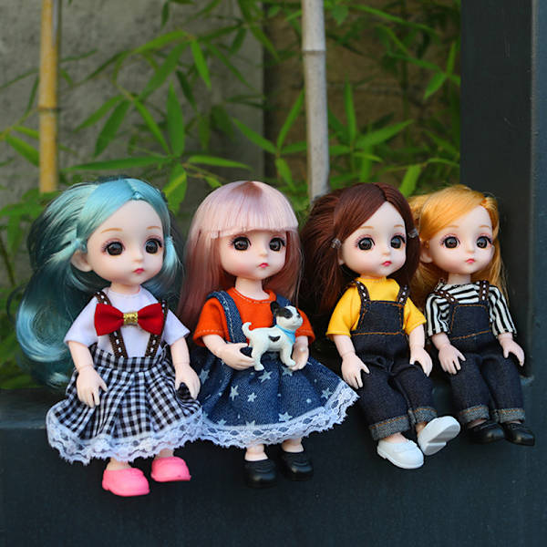 BJD CASUAL Docka Fritidsmode Prinsessan Kläder Kostym Accessoarer A8