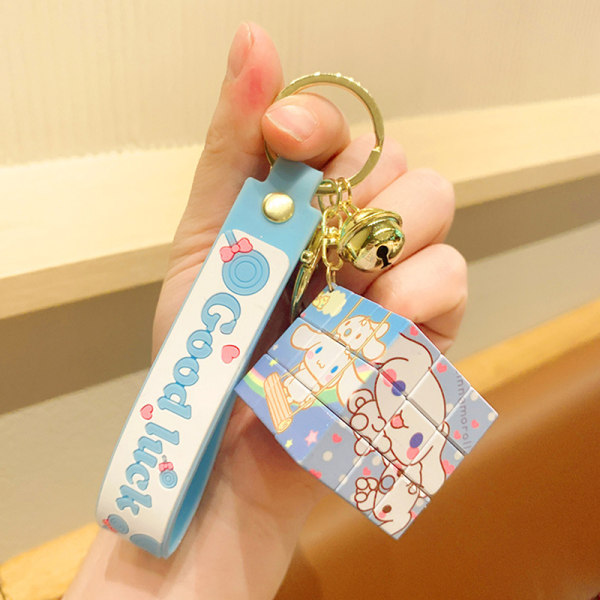 Anime Sanrio Nyckelring Tillbehör Kawaii Cinnamoroll Nyckelring Ca Blue