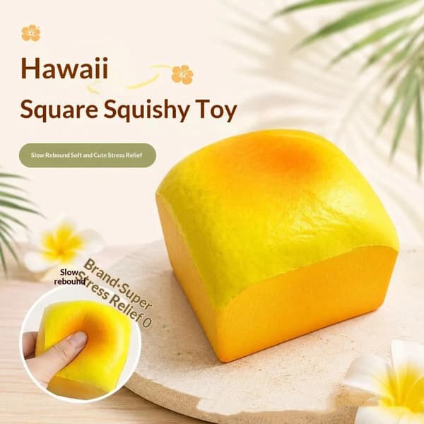 Naturtro Toast Sakte Stigende Fidget Gadget Myk Elastisk A2